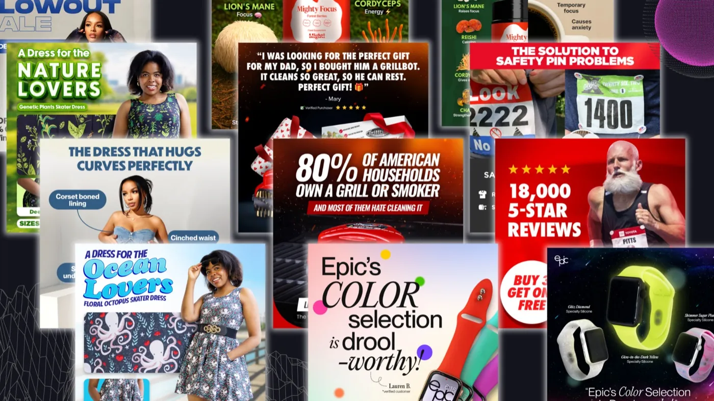 Adacted client ad creative examples