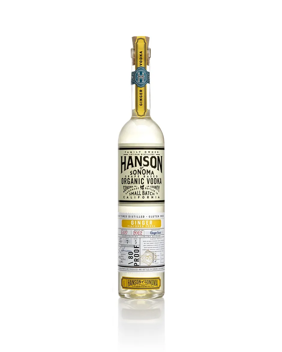 Hanson of Sonoma organic vodka bottle